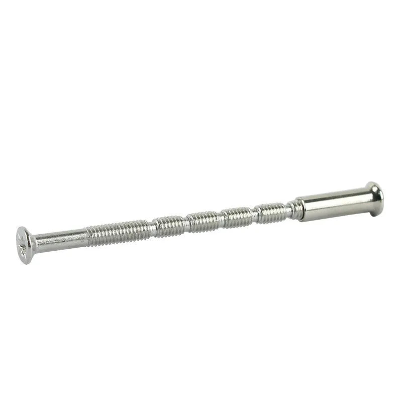 Male Female Door Handle Screws Bamboo Connecting Bolts Phillips Countersunk Head Fixing Cutting Slot Articulated Screw M4 X 60mm