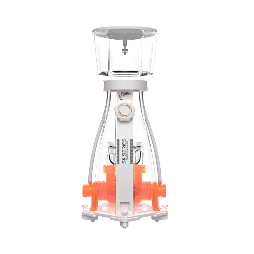 Coral Brine Double Needle Wheel Protein Skimmer for Aquarium 25W/50W Power Overflow Protection for Living Room