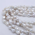 16inches 14-16mm Natural Baroque Pearl Necklace Strands in Large Size  Cultured Freshwater Pearl Necklace