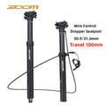 Zoom Control 30.9mm 31.6mm Remote Lever Height Adjustable Cycling Bicycle Seat Post with Dropper Seatpost and Seat Tube