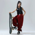 Jazz Dance Clothing Cool Fashion Jazz Children's Dopamine-colored Pants Costume Set
