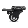 Industrial Universal 1.5/2/2.5/3-inch Swivel Polyurethane Furniture Casters with Brakes for Warehouse Use Roller Bearing