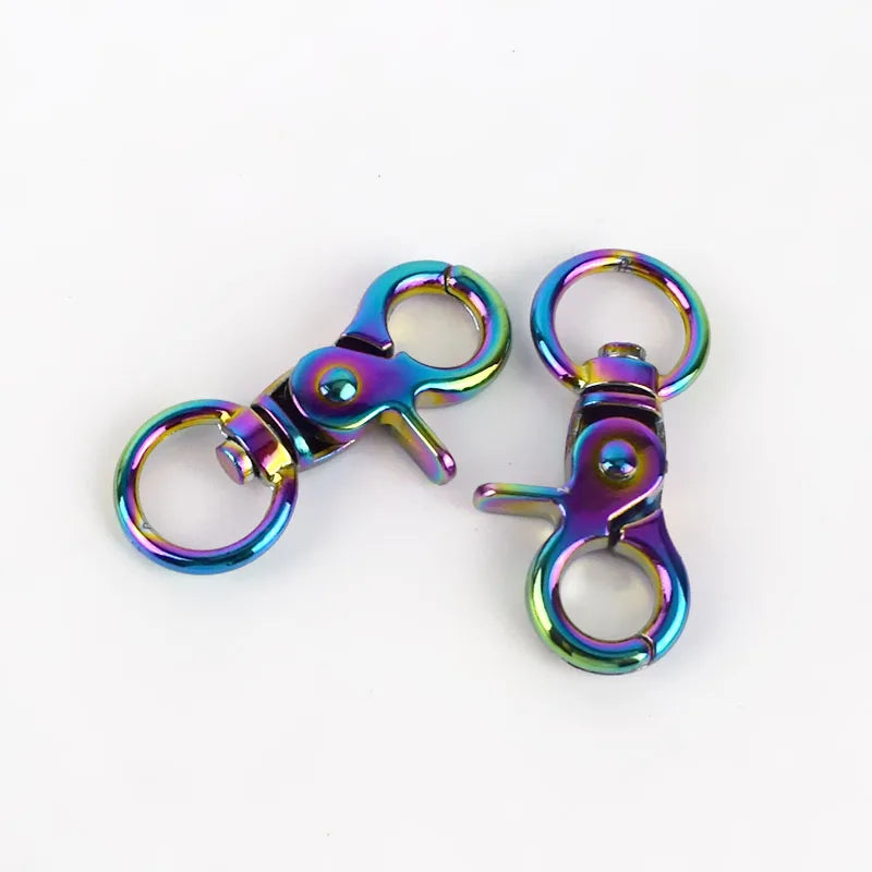 Meetee H4-1 13mm Colorful Lobster Clasp Hardware Accessories Handbag Strap Chain Connection Snap Clasps Swivel Dog Buckles