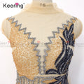 Newest Design Beaded Bodice Applique for Wedding Dress Rhinestone Applique Bridal WDP-265 MegaBDM