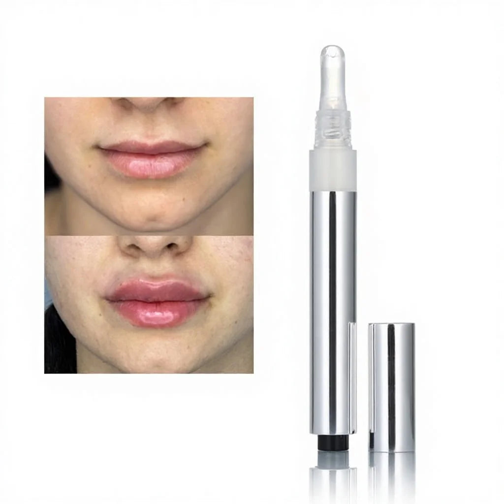 Non-sticky Slight Tingle Lip Fullness Silver Fruit Lip Plumper Gloss with Private Label