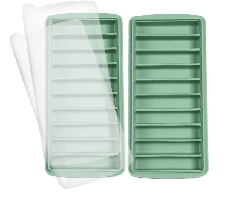 Dishwasher Safe Silicone Narrow Water Bottle Ice Tray Maker 10 Cavity Reusable Mini Ice Cube Trays