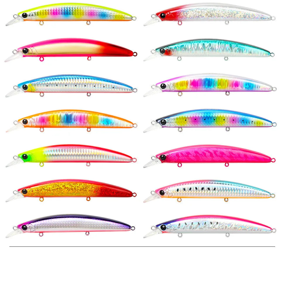 2023 130mm 23g New Minnow Lure Long-distance Floating Water Minnow Fishing Lure