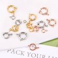 YK Stainless Steel Gold Steering Spring Buckle Necklace Blister Bracelet Buckle Spring Clasp Jewelry