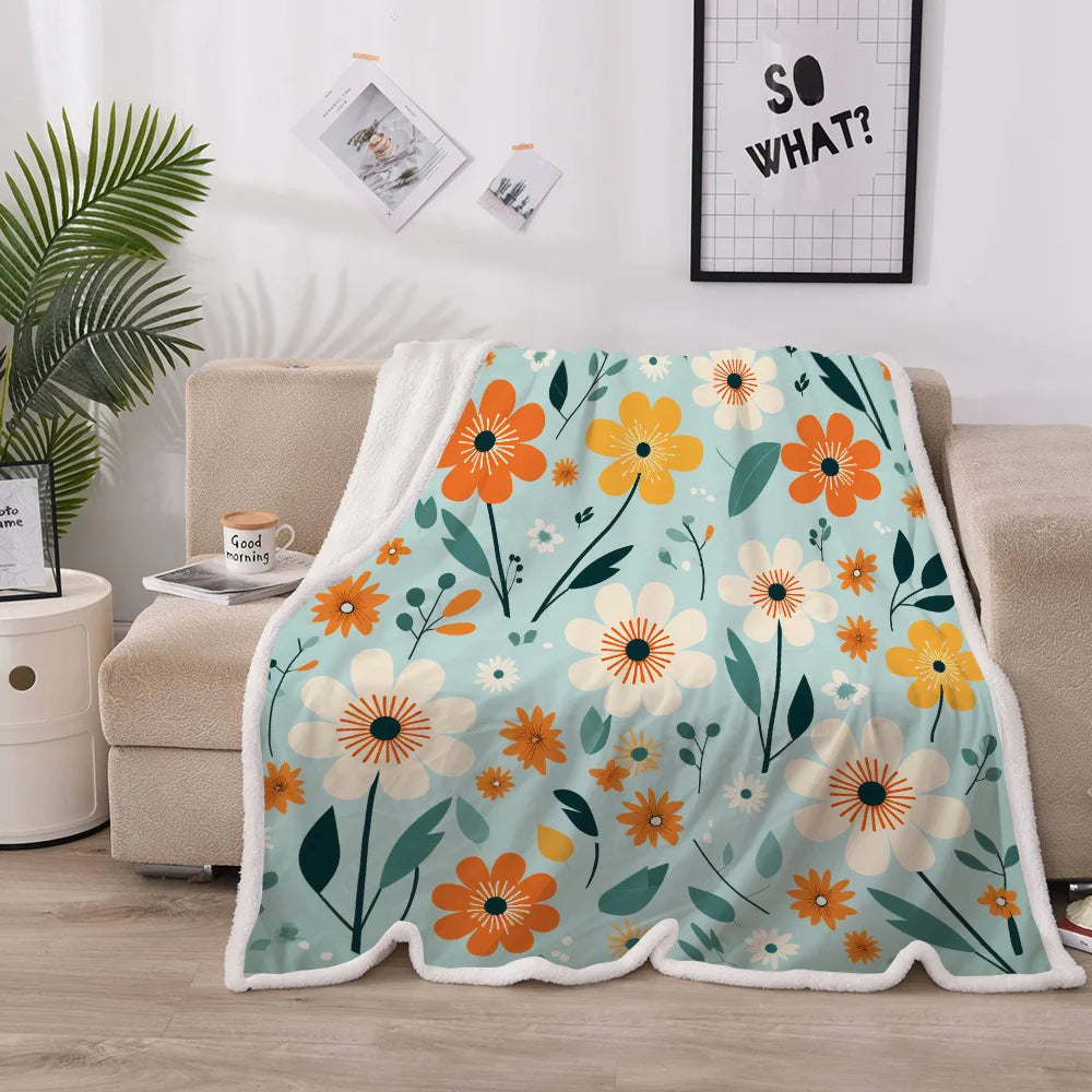 Wholesale Knitted Winter Sublimation Thicker Customized Sharpa Flannel Eco-friendly Blanket