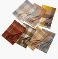 Wholesale Grade Quality Pure 100% Cashmere Plaid Poncho New Men Women With the Same Scarf Warm Sheep Wool Comfortable Long Scarf