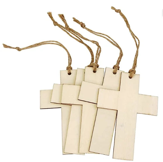 Tailai Excellent Quality Fashionable Style Popular Design Unfinished Wood Small Crosses for Craft Crosses
