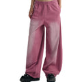 Sweatpants Manufacturer Custom Heavyweight Vintage Wash Sweatpants High Street Loose Fitting Wide Leg Men's Pants