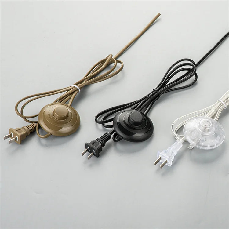 Power Cords & Extension Cords End 4.8mm Terminal Korea KC Standard 16A Plug 2 Pin Power Cables Foot Pedal Switch