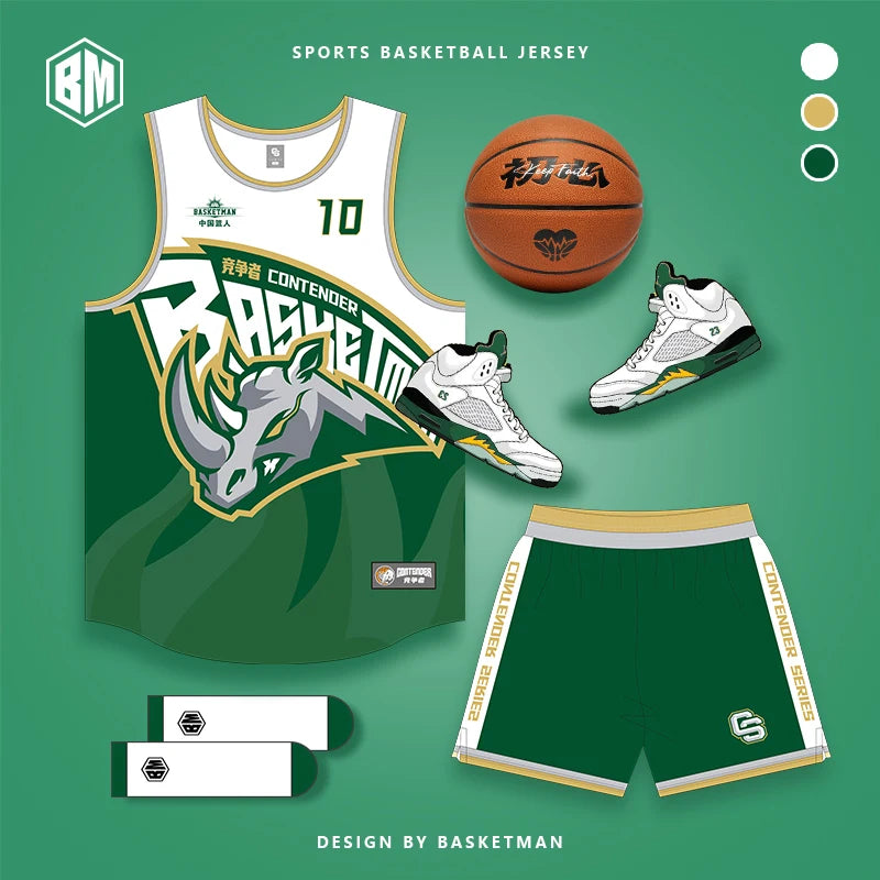 Free Design Basketball Shirt for Team Events Comfortable Breathable of Colors and Sportswear Patterns Basketball Uniform