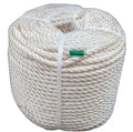Factory Direct Supply White Nylon Polyester Rope 3 Strands Twisted Multi-Purpose Rope