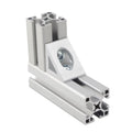 China Manufacturer Rohs   6389 1515 15 Series High Quality  Aluminium Corner Bracket 2 Hole Gusset Corner Bracket 10/15inches