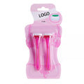 New Women's Two-piece Bikini Privatrubberit Hair Pubic Hair Manual Shaving Knife Color Box Beauty Products for Women Female