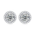 0.5 Carat D Colour Diamond Moissanite Fashion Earrings for Girls Chic Earbob Jewelry