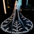 European Style Long Lace Trailing Bridal Veil Large Veil Wedding Accessories Cathedral Veil