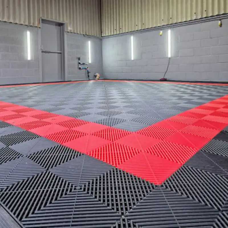 Interlocking Garage Floor Tiles Floor Mat for Car Wash Room PP Garage Tiles Plastic Flooring Garage Tiles