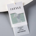 Printing logo Paper Hanging Clothing Labels for Jeans Clothing Hanging Swing Label Design Clothes Label Custom