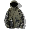 Personalized Fashionable Men's Jacket Camouflage Hooded Outdoor Charge Suit ClimbingFishing Breathable for Men's Jacket
