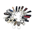 Custom Genuine Leather Keychain  Add Car logo PU Key Chains Souvenir and Promotional Keyring