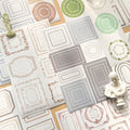 Echoes of Time Series Retro Border Handbook Decorative Stickers 3 Sheets per Pack Vintage Design