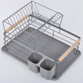 HANGSHAU Kitchen Shelving Space Saving Storage Rack Multifunctional Bowl Drain Metal Storage Rack