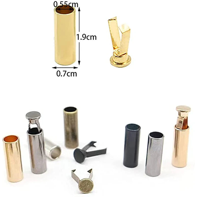 Aglets Shoelace Cylindrical Tips Head Tip Protector Plating EXW Wine Glass Stopper T/T Custom Metal End Metal Zinc Alloy