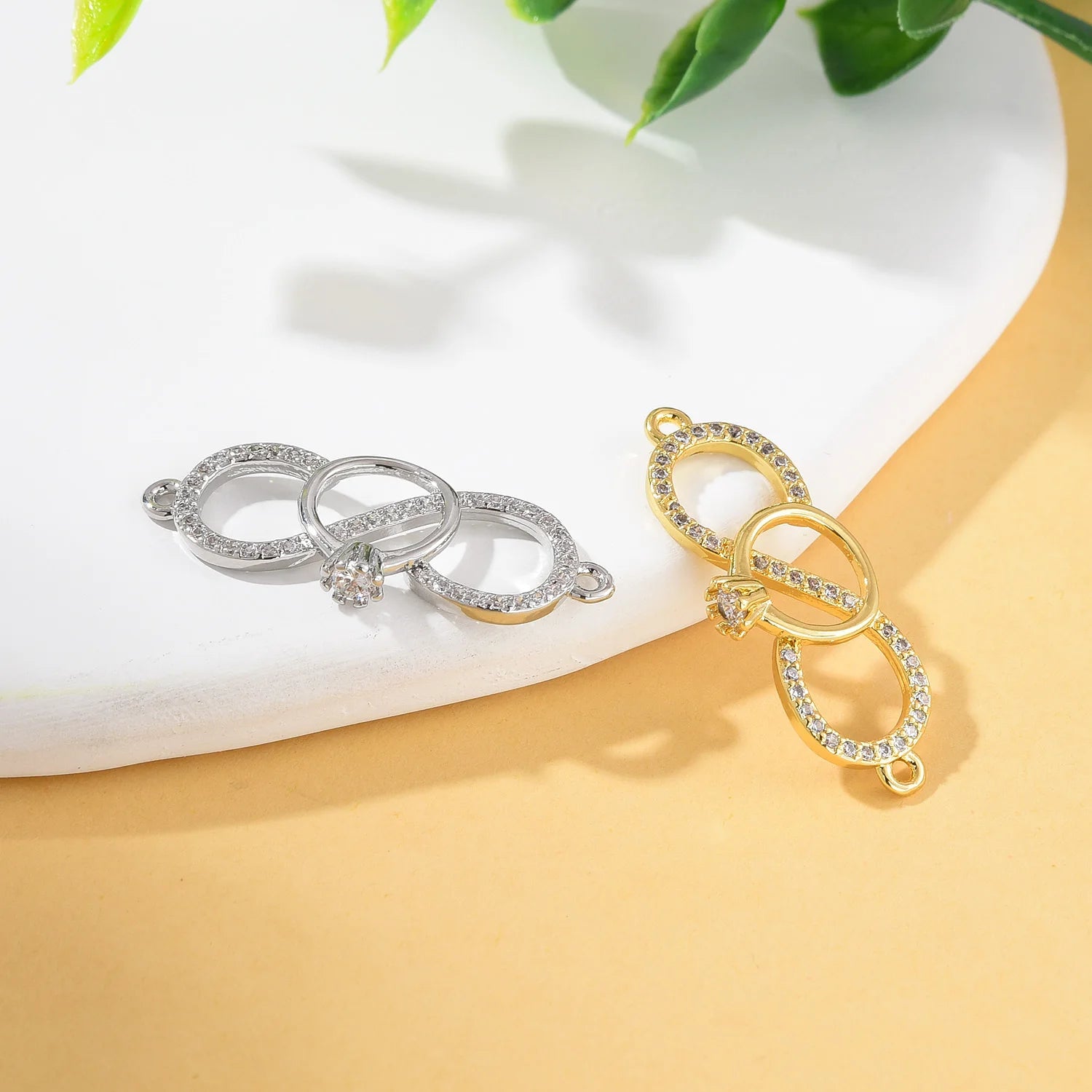 Love Infinity Crystal Connectors for Jewelry Making Bracelet Jewelry Findings Accessories DIY