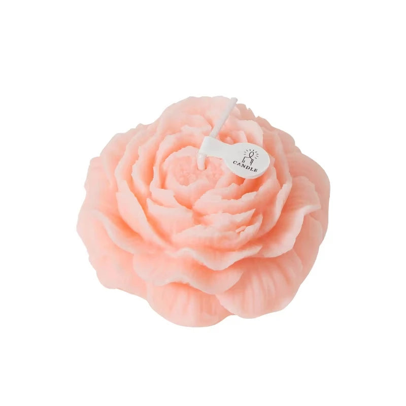 Home Decor Flower Shape Candle Luxury Natural Soy Wax Aromatherapy Scented Candle Peony Flower Candle
