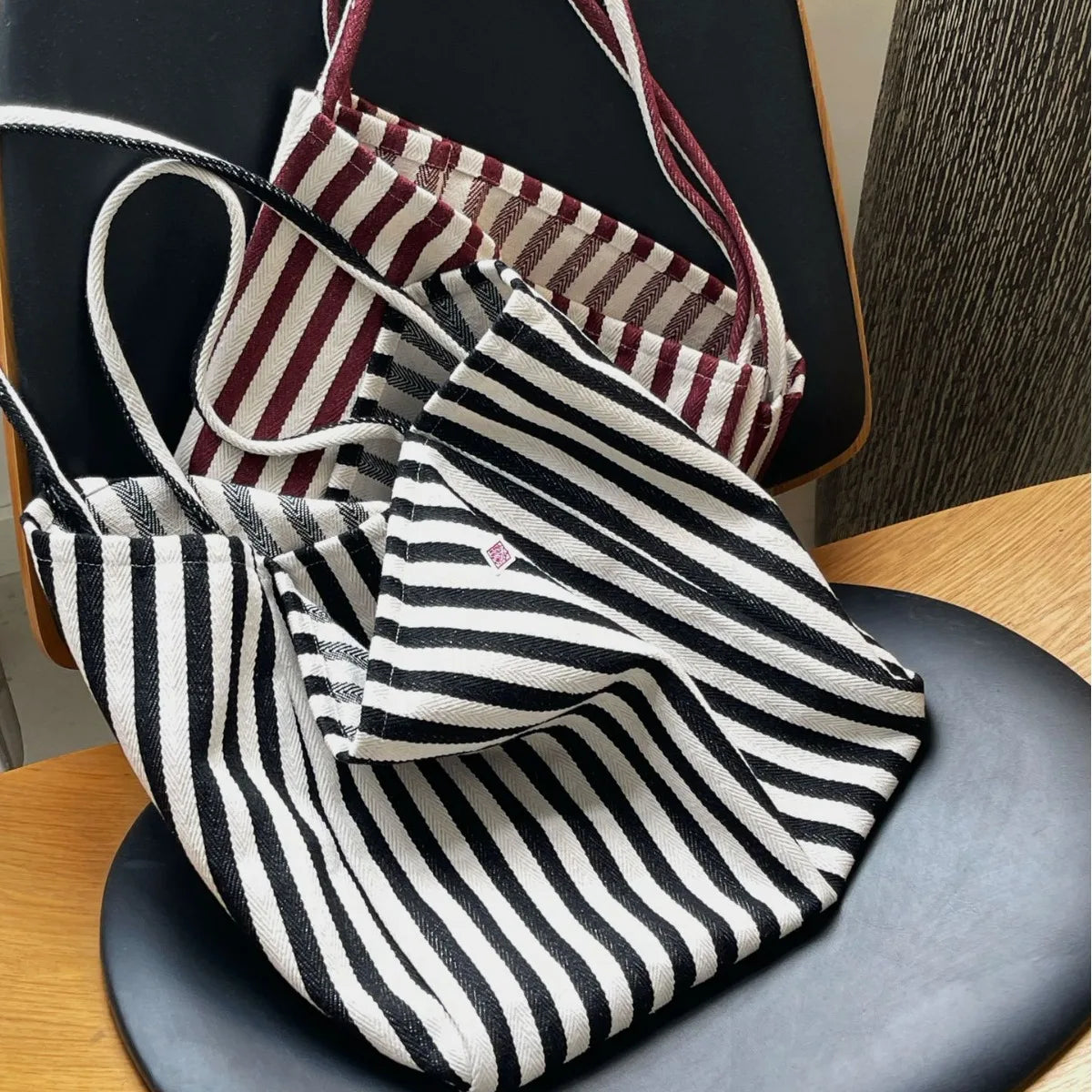 Promotion Custom Printed Cotton Canvas Drawstring Tote Bag Eco-Friendly Handled Daily Plain Cheap Natural Durable Letter Pattern