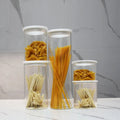 Airtight Glass Jar ContainerClear Glass Canister with Lid Food Storage Jars for Kitchen
