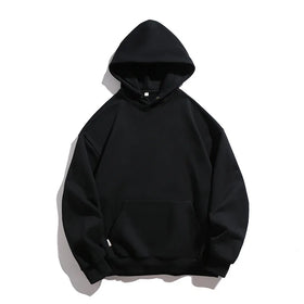 355GSM Men's Hoodie Cotton Polyester Blend Casual Plain Blank Custom Logo Hooded Oversized Hoodies for Men