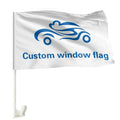 Costom 12x18 Inches Sublimation Car Window Flag Custom Made Car Flags  Customized Latvia Finland German India Philippine