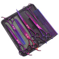 Professional Dog & Cat Grooming Stainless Steel Scissors 8" Curved Blades Thinning Shears for 54-56HRC Z3005 Model