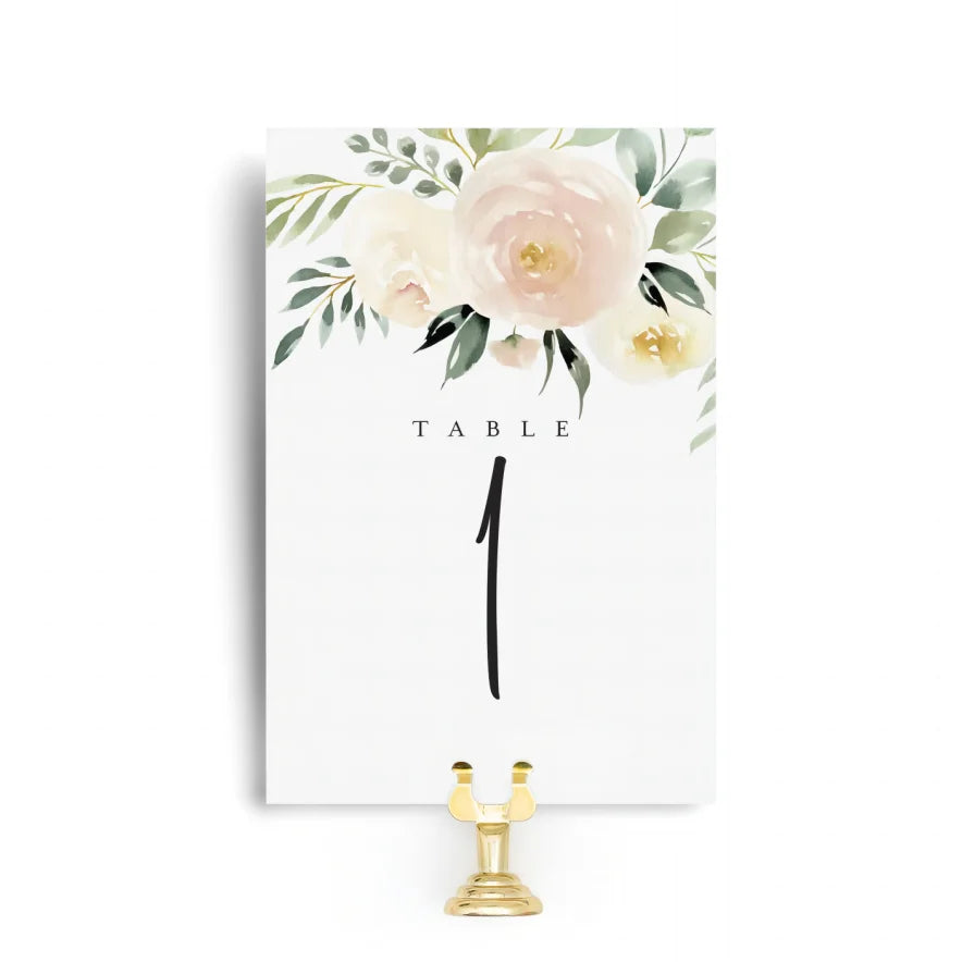 Luxury Banquet Double Sided Wedding Table Desk Number Card Wedding Customers Table Cards Sign