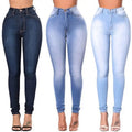 Wholesales Cheap  Women Pencil Pants Skinny Denim Fabric Washed Black Blue Light Blue Women Skinning Jeans Custom Manufacturer