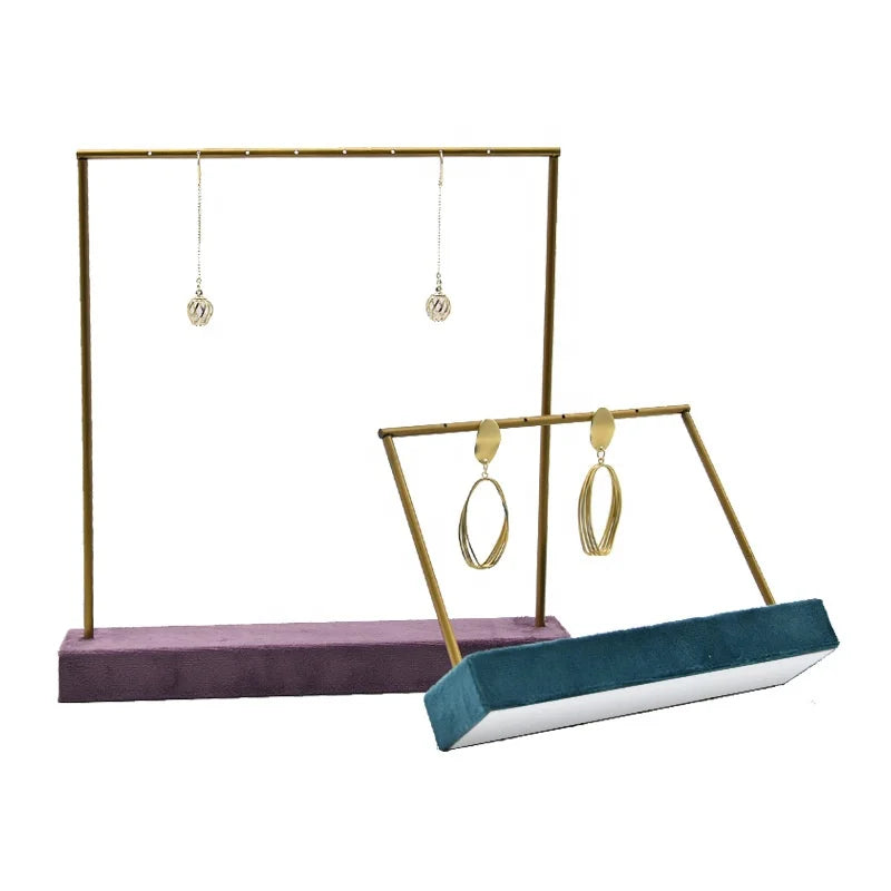 Wholesale Jewelry Store Counter Display Earring Display Stand Metal Earring Display Holder