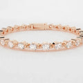 Custom High End Luxury Jewelry 14K 18K Hpht Cvd Lab Grown Artificial Diamond Round Cut Lab Created Diamond Tennis Bracelet MegaBDM