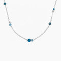 LOZRUNVE 925 Silver Jewelry Custom Wholesale Rainbow Bezel Diamond Charm Necklace Women