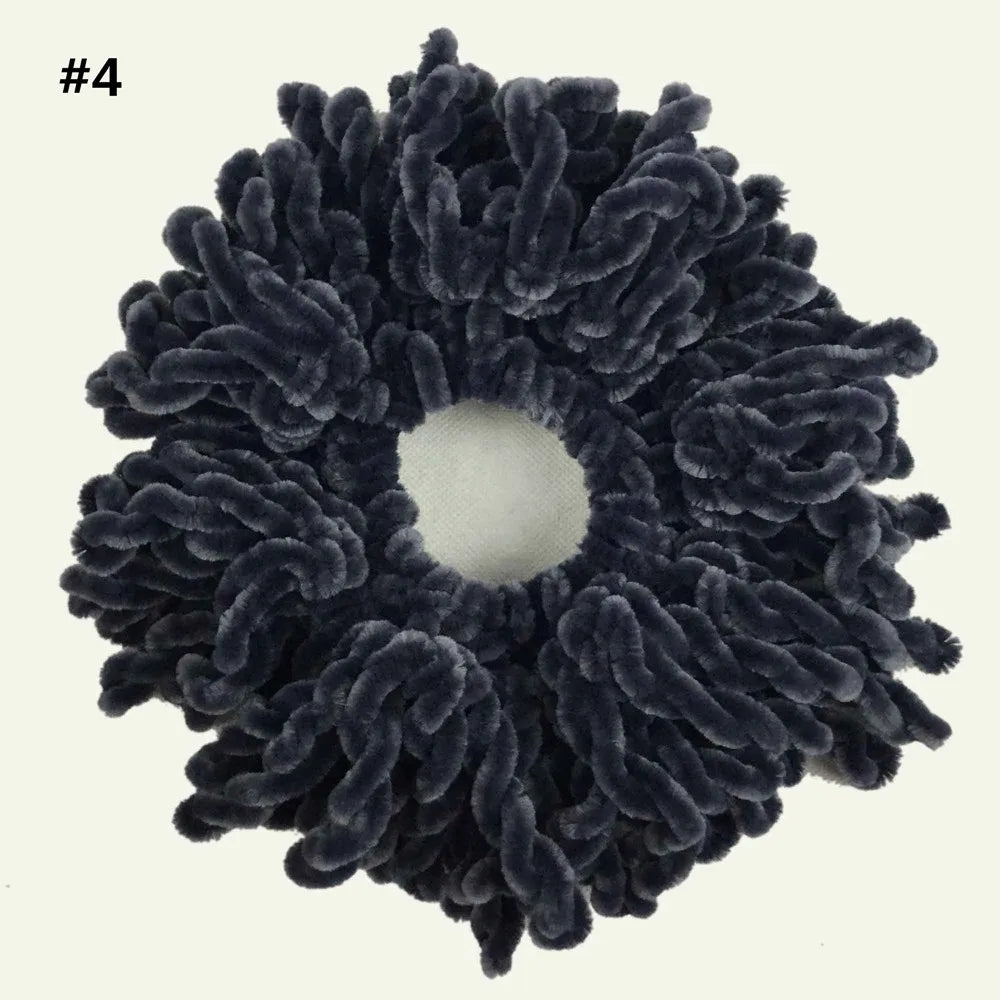 23cm Scrunchies Hair Ties Plain Oversized Scrinchies 100% Polyester Hair Scrunchies