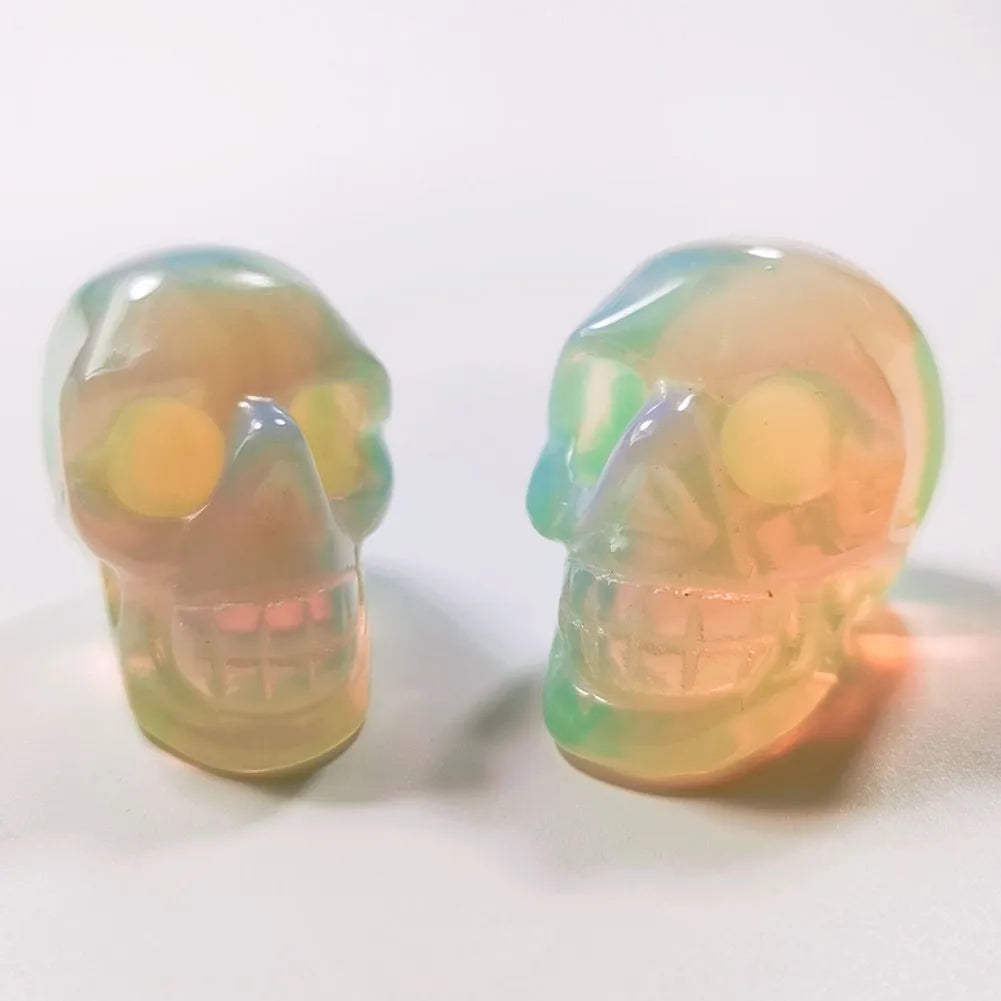 Hongzhuo New Natural Wholesale Gem Labradorite Crystals Reiki Stones skulls for Gifts Crafts