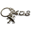 Promotional Work Car Key for Buckle Custom Logo Hollow Out Metal Keychain Wholesale Car Key Rings