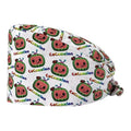 Bouffant Scrub Printed Working Sweatband Adjustable Tie Back Hat for Beautician and Doctor Medical Caps