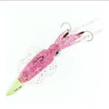 1/2oz 1oz 25g 15cm UV Red Luminous Lead Fish Jig Fishing Lure Slow Jig Metal Spoon Artificial Squid Jig Fishing Lure Bait