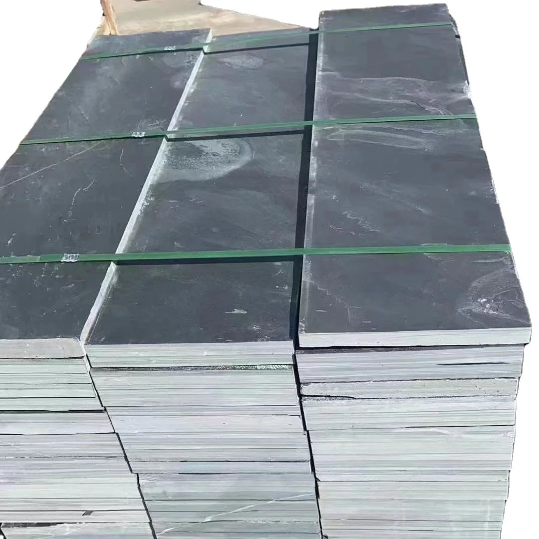 Modern Design Custom Natural Slate Floor Tiles Non-Fading and Non-Slip Bluestone Slabs for Villas Antacid Erosion Resistance