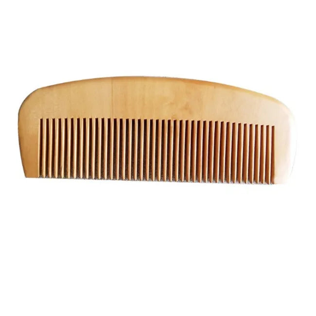 Custom logo Handmade Wooden Beard Comb for Men