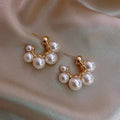 Factory Retro Earrings 2025 C-shaped Temperament Pearl Girls Earrings Design Irregular Fine Jewelry Earrings for Women